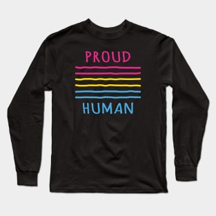 Proud Pansexual Human Long Sleeve T-Shirt